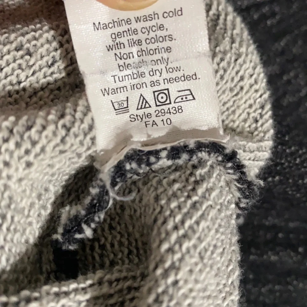 J.crew Sweatshirt Zipper Gray Cotton XS